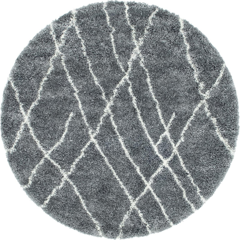 Lotario Abstract Indoor Rug, Round 5'
