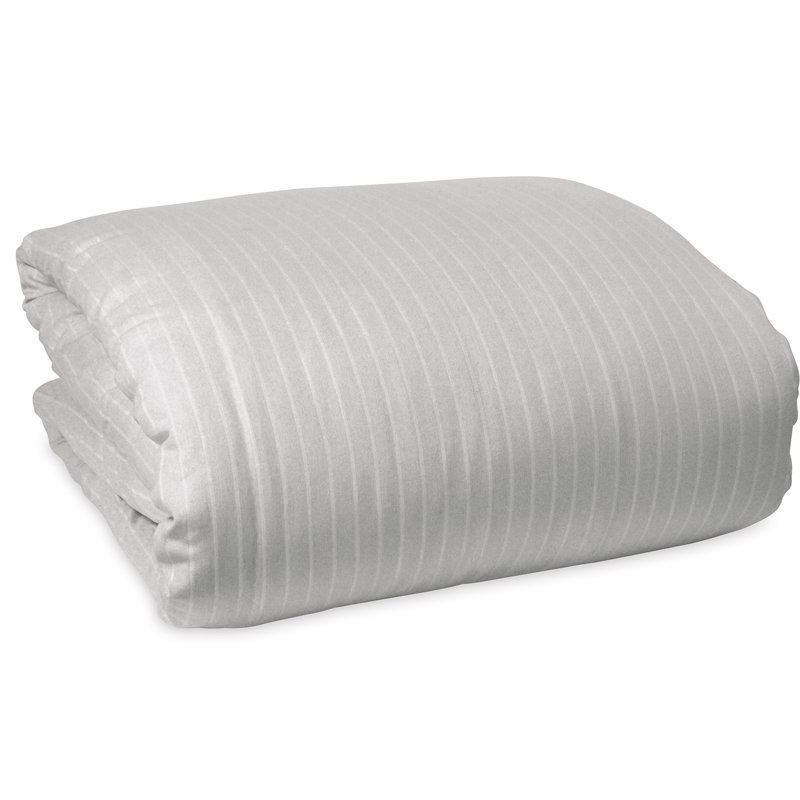 Housse de couette en coton Pure Comfy, Housse de couette pour grand lit, Platine