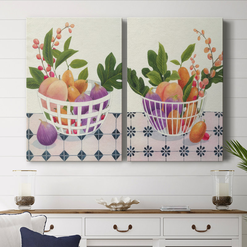 Toile tendue Bright Fruit I-Premium Gallery - prête à être accrochée, H 18 po x l 24 po
