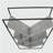 5-tier display shelf with V-shaped slanted shelves, black metal frame-682756631