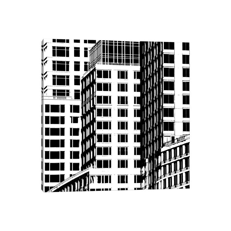 NYC In Pure B&W I by Jeff Pica - Wrapped Canvas Print, 45.72 cm H x 45.72 cm W