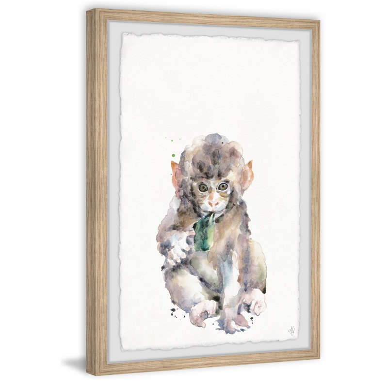 Jaeden Cute Little Monkey - Print, 61cm H x 41cm W