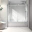 Porte de douche 6076 or brossé 6076 - avec poulies de 70 mm en acier inoxydable 304, fermeture en douceur, nettoyage nano, - membrane de protection pour le revêtement de la salle de bain