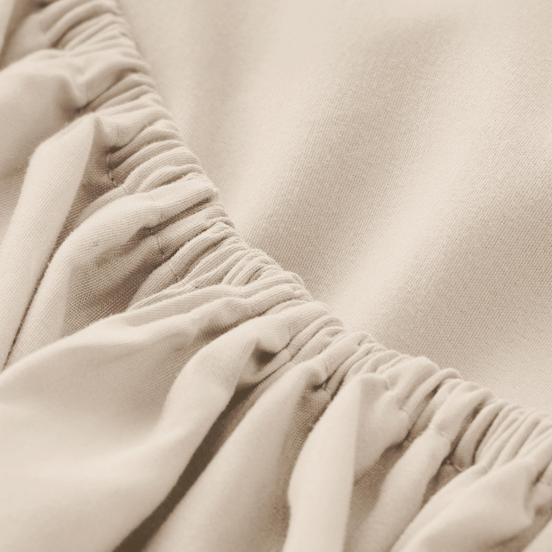 Ensemble de draps en microfibre avec taies d'oreiller, Sable, Ensemble de draps pour lit simple très long avec 