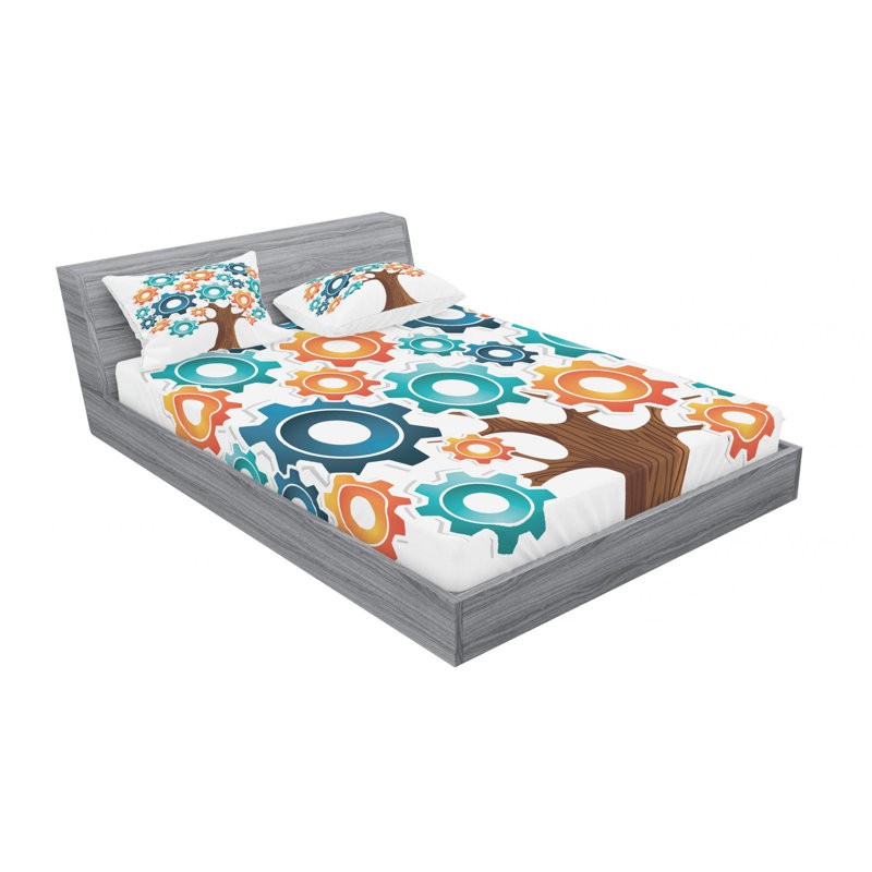 Microfiber Sheet Set, Queen Sheet Set with Fitted Sheet