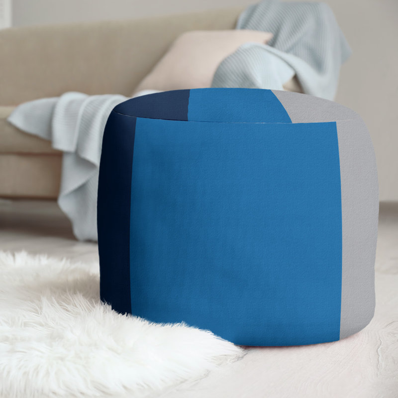 Repose-pieds repose-pieds rond 20,5", Bleu nuit polaire / bleu aviateur / argent, Winnipeg