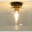 Plafonnier encastré en verre 1 lumière