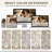 Modern Area Rug Abstract Washable Rugs with Non-Slip Backing for Living Room Bedroom-Light Brown-155060547
