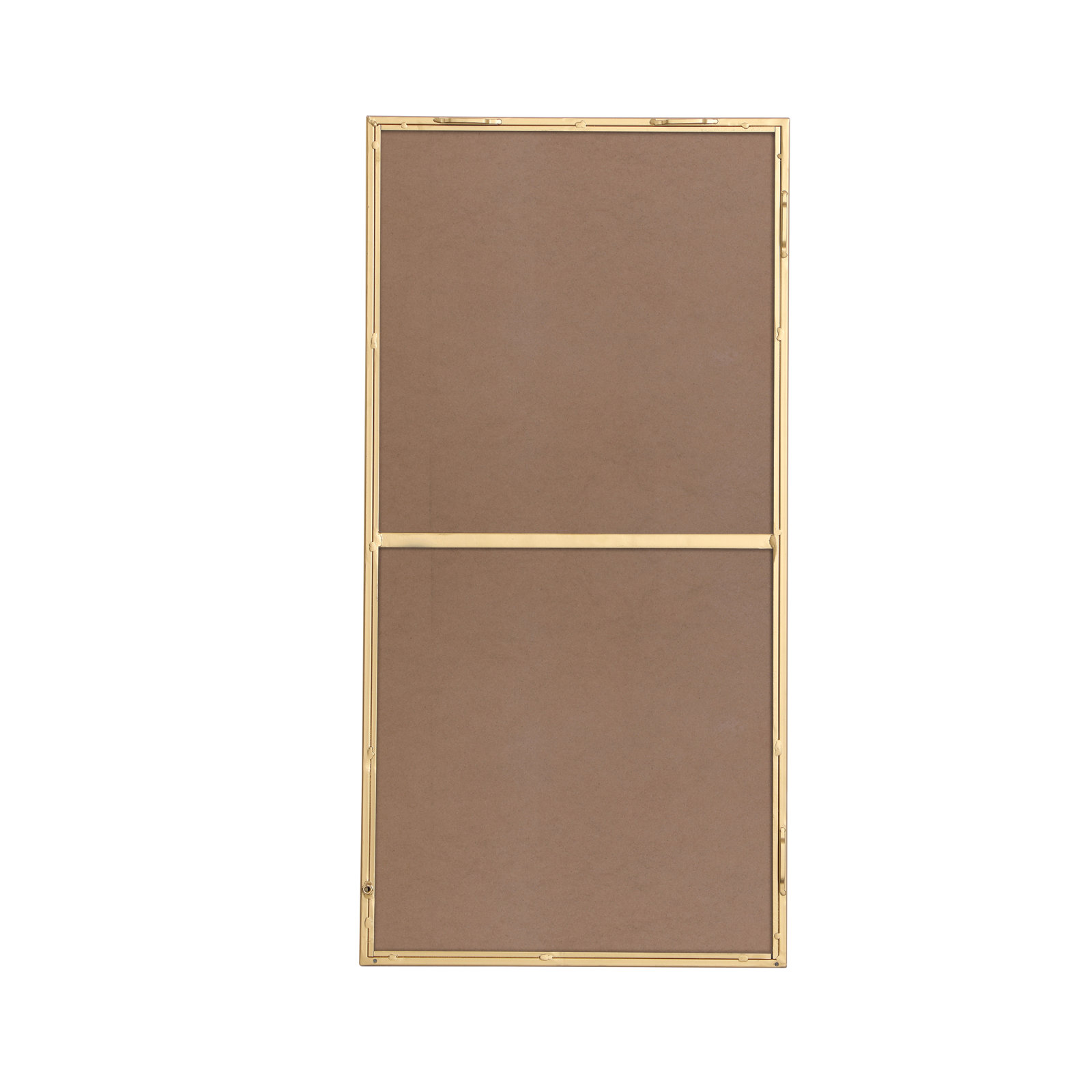 Sabine Metal Rectangle Wall Mirror, 36" x 18", Brass