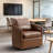 27.8'' Wide Luxe Soft Swivel Arm Barrel Chair with Nailhead Trim and Removable Cushion-97966639