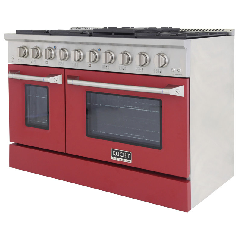 48" 6.7 Cu. ft Freestanding Gas, Liquid Propane, Red