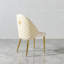 Chaise de salle à manger en acier inoxydable