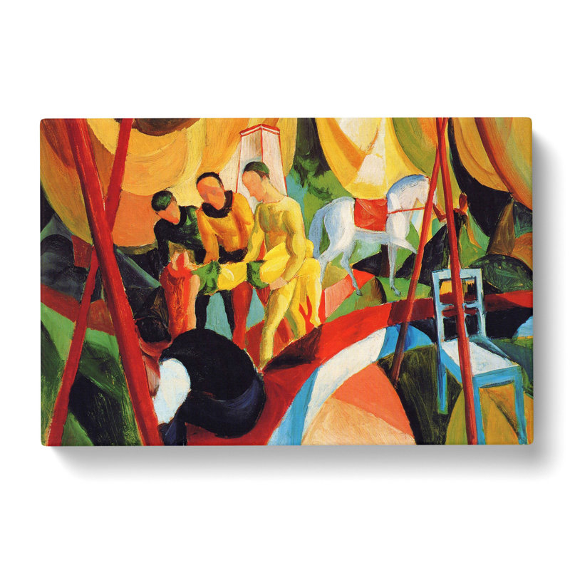 Circus by August Macke - Wrapped Canvas Painting, 40cm H x 60cm W x 3cm D