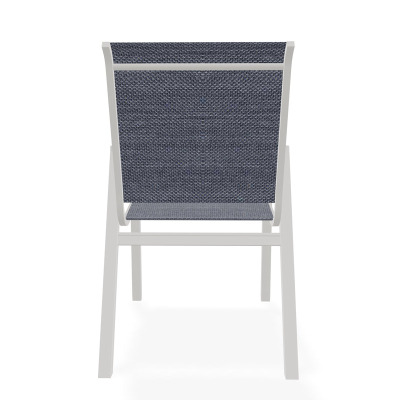Bazza Outdoor Dining Chair, Augustine Denim, Snow
