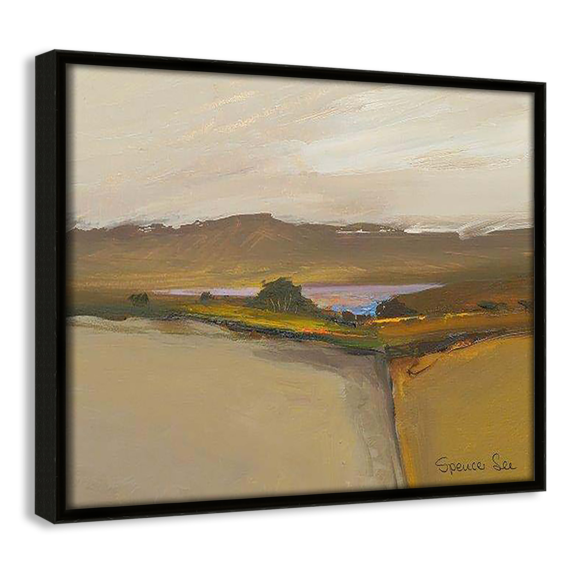 Heaven And Earth IV by Spencer Lee, 9.5'' H x 11.5'' W x 2'' D, Espresso Framed