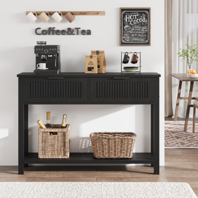 Console Farmhouse, 43 pouces avec 2 tiroirs