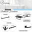 Linkaa Inc Porte-papier hygiénique Décoration de salle de bain, Accessoires de salle de bain Support mural en acier inoxydable noir mat SUS 304