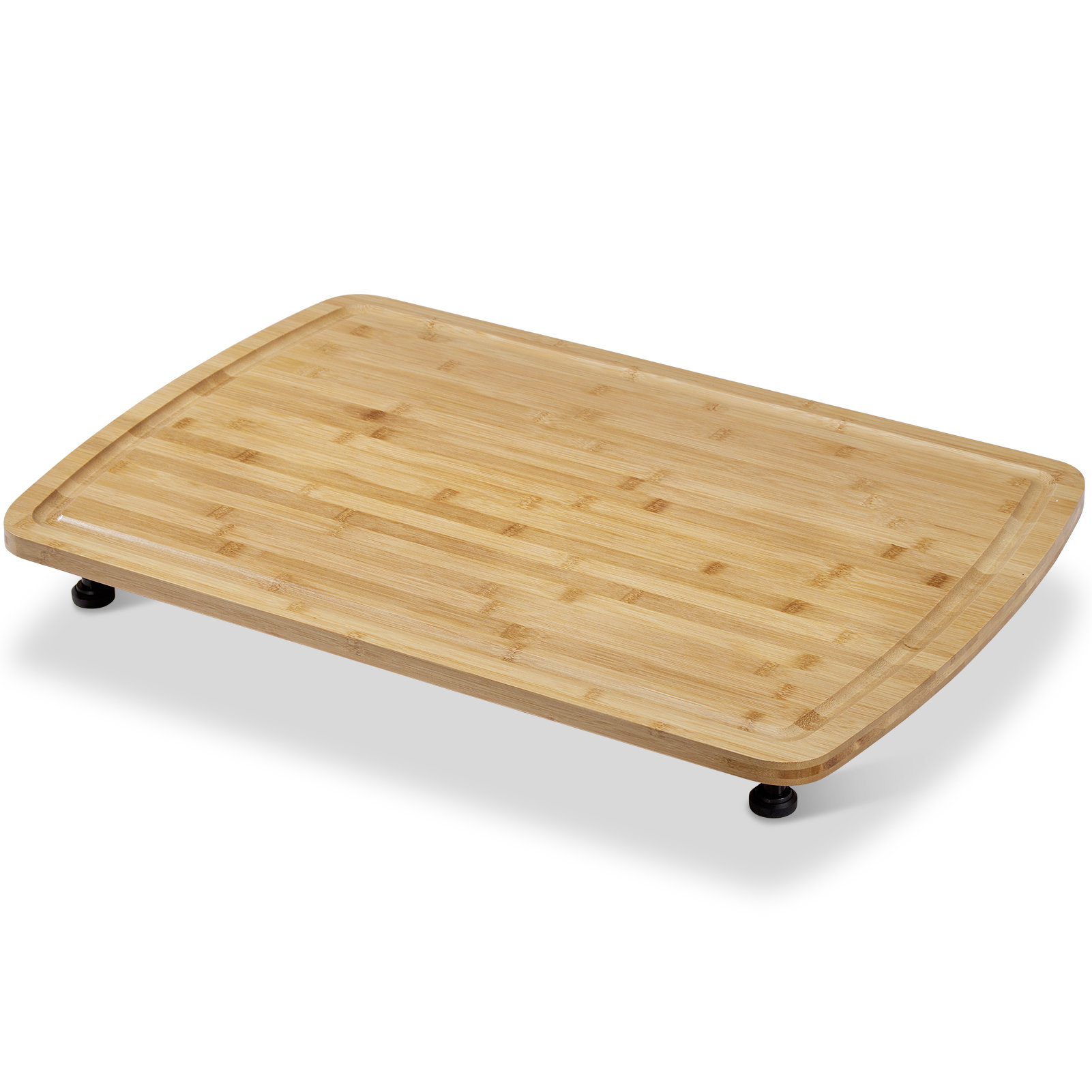Dual-purpose Bamboo Stovetop cover workspace and Countertop