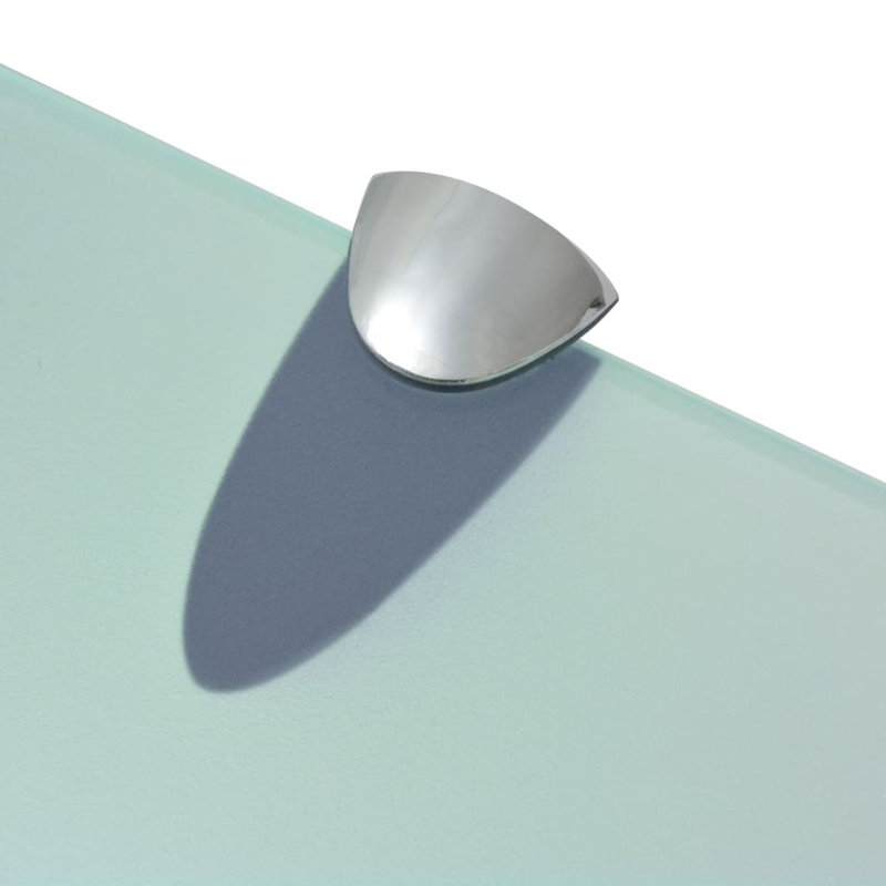 Glass Floating Shelf, 0.8cm H x 80cm W x 10cm D, Clear