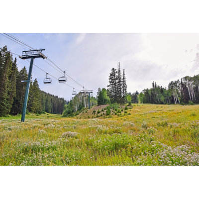 Ski Lift in Summer 1 Piece Wrapped Canvas Wall Art
