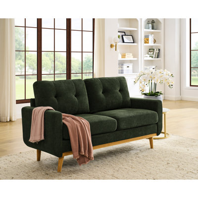 2 - Seat Mid Century Modern Upholstered 67.7" Wide , Contemporary Living Room Decor Retro Style For