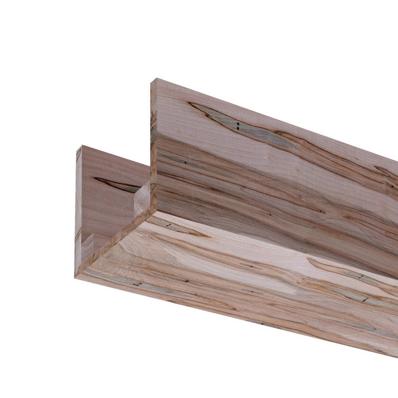 Rustic Box Beam Ambrosia Maple, 5.5" H x 5.5" W x 92" D