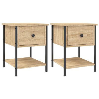 Bedside Tables 2 pcs 34x35,5x45 cm Engineered Wood
