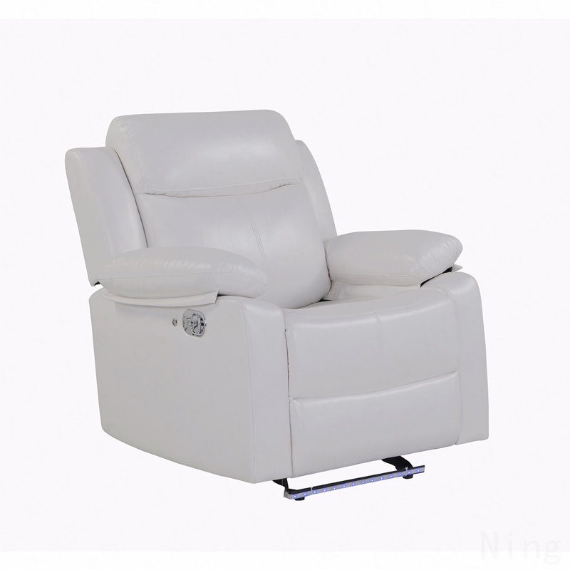 Fauteuil inclinable blanc avec lumière DEL