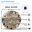 Horloge murale en marbre