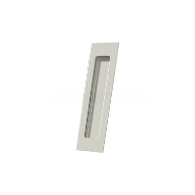 Poignée affleurante, rectangulaire, HD, 7 po x 1-7 / 8 po x 3/8 po, laiton massif en nickel poli