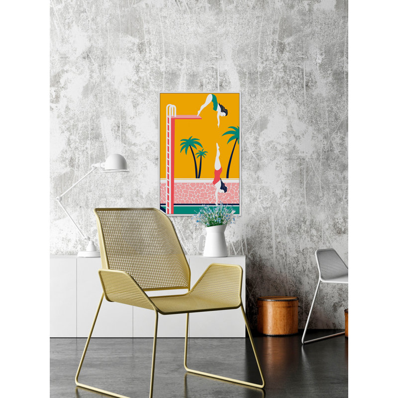 " Diving Girls " by Julia Posokhova, 60" H x 40" W x 1.5" D
