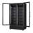 45 in. Two-Door Commercial Display Merchandiser Refrigerator in Sleek Black, 35 cu. ft. ETL Listed