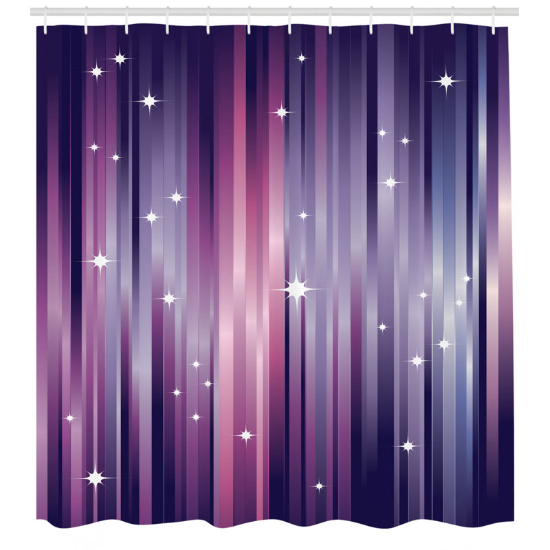 Shower Curtain with Hooks Included, 84" H x 69" W
