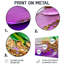«Purple Bloom Transitional Journey I - Art moderne sur métal, reproduction d'art moderne-1900850867