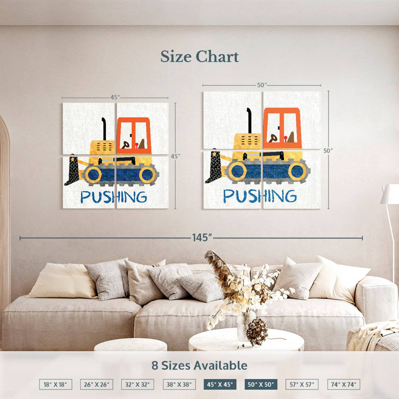 Mehar Pushing, 50" H x 50" W