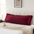 Burgundy Ruffle Pillow Cases Queen Size Velvet Pillow Cases 20x30 Inches Standard Pillow Cases Shabby Chic Boho Pillow Cases for Bedroom Wine Red Fuzzy Pillow Shams-123164939-123164937