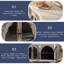 Buffet rétro en bois massif blanc