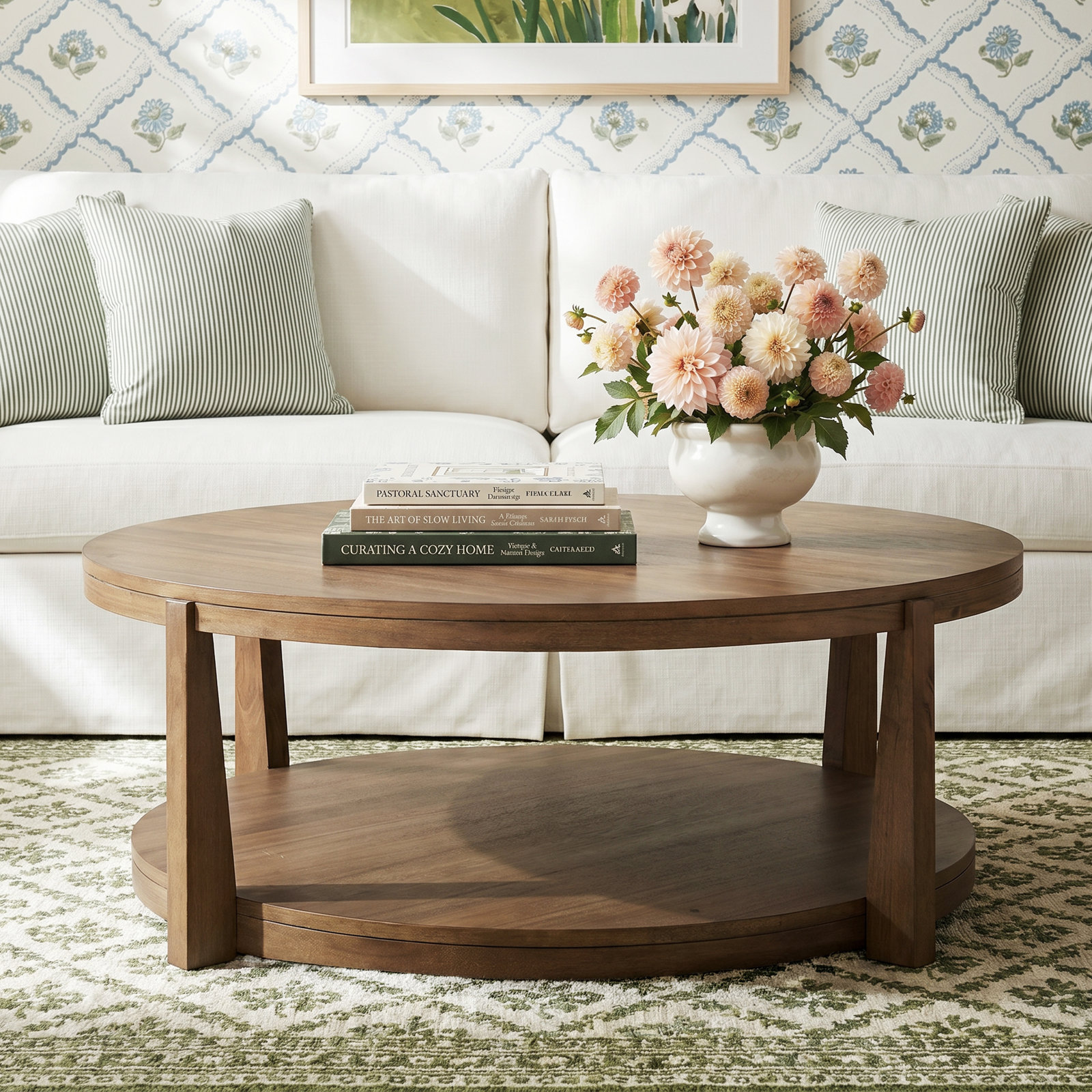 Cherine 48" Solid Wood Coffee Table