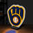 MLB MILWAUKEE BREWERS INFINITY LOGO LIGHT-136246350