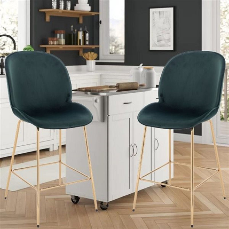 Tabouret de comptoir 26,5 po Stouferberg, Vert