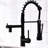 Led Pull Down Kitchen Faucet - Black Finish, Single Lever, 360 Rotation, Ceramic Filler With Black, Handle, Advanced Technology-1214235730