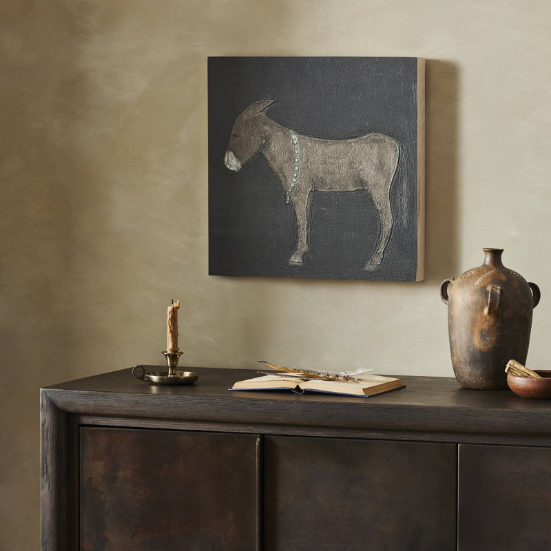 Burro Noche by Paul Meyer, 24" H x 24" W