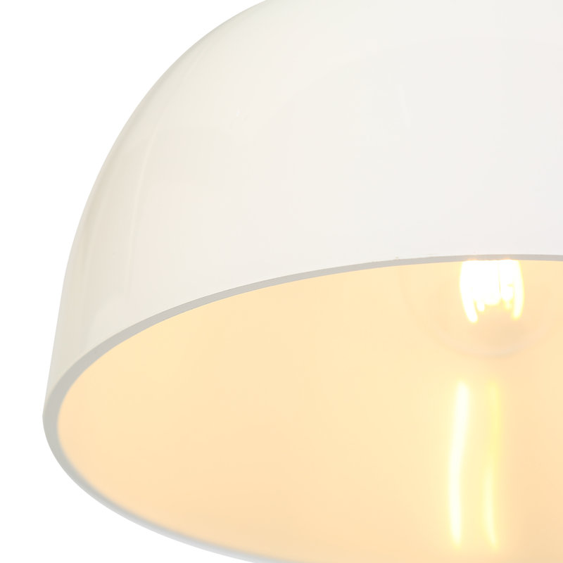 Suspension linéaire moderne à 3 lumières de 42,5 pouces (108 cm) avec abat-jour en verre blanc laiteux, à intensité variable, pour îlot de cuisine.