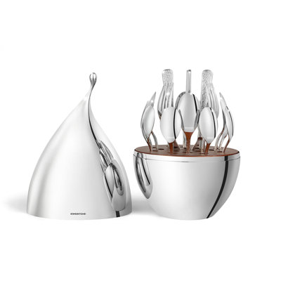 Silverware Set With Storage Organizer, Luxury 20 Piece Flatware Set for 4