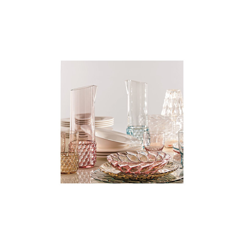 Jellies Transparent Or Mass-dyed Thermoplastic Technopolymer Drink Carafe, Light Blue
