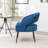 Mann Upholstered Velvet Armchair With Black Legs-1587627285