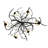 6 - Light Geometric Chandelier