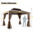 Lausaint Home 12 Ft. W x 10 Ft. D Metal Patio Gazebo-87776647