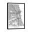 «Chicago Minimal Urban Blueprint Map», impression sur toile-33088803-72239701-72239714