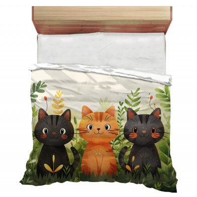 Kitten Trio Animal Comforter